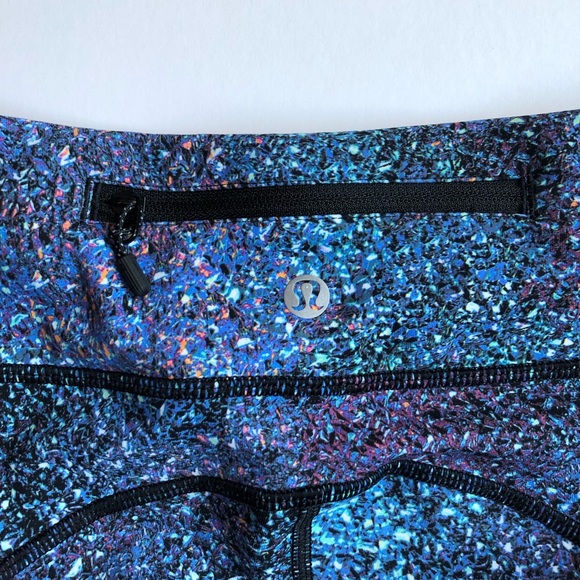 Lululemon Speed Tight V leggings Strive Multi Black size 4 - Picture 5 of 10